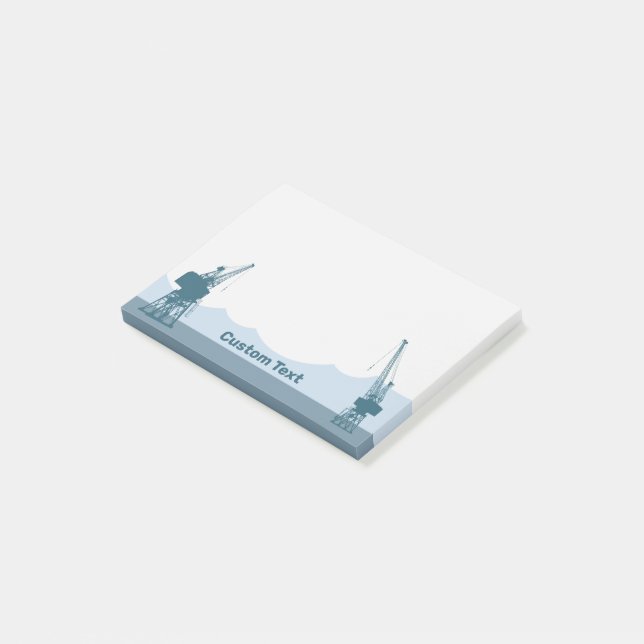 Dockyard Cranes Post-it Notes (Angled)