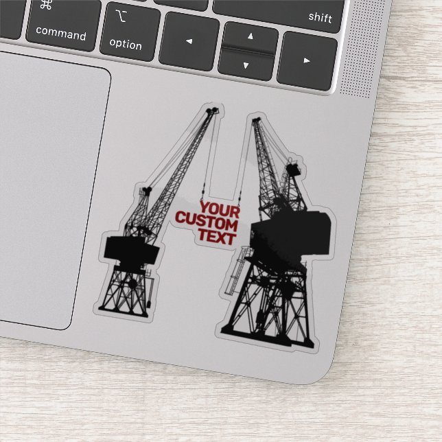 Dockyard Cranes Sticker (Detail)