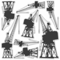 Dockyard Cranes Sticker Set