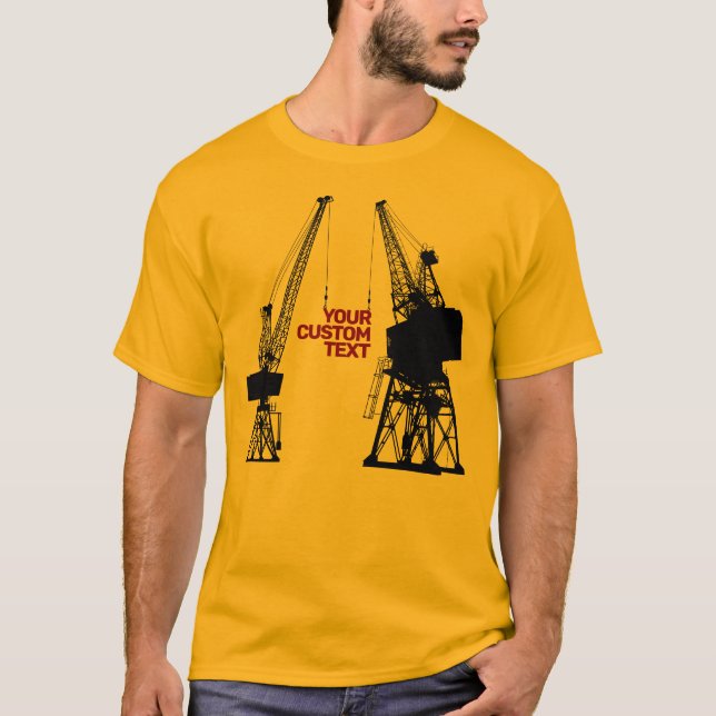 Dockyard Cranes T-Shirt (Front)