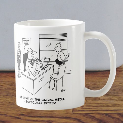 Doctor Advises Patient to Cut Down on Social Media Coffee Mug