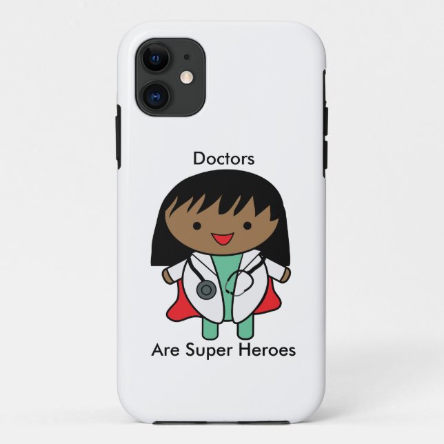 Doctor African American Female Hero Personalize Case-Mate iPhone Case (Back)