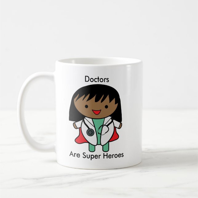 Doctor African American Female Personalize Coffee Mug (Left)