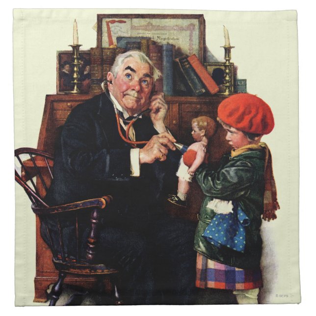 Doctor and the Doll Napkin (Front)