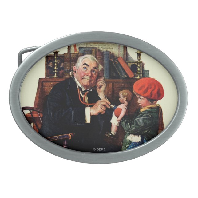 Doctor and the Doll Oval Belt Buckle (Front)