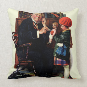 Doctor and the Doll Throw Pillow