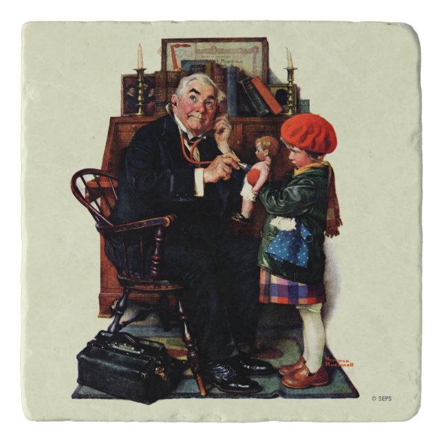 Doctor and the Doll Trivet (Front)