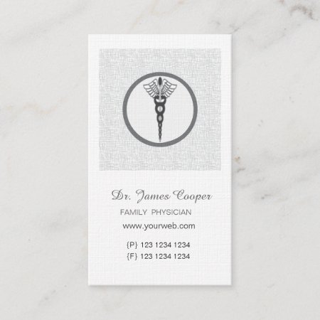 Doctor Appointment Gray Speckled Linen