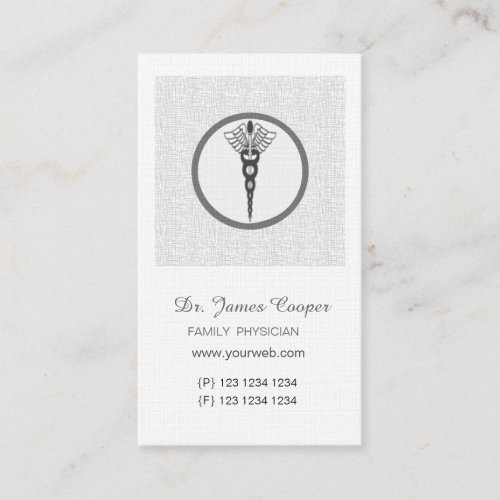 Doctor Appointment Gray Speckled Linen