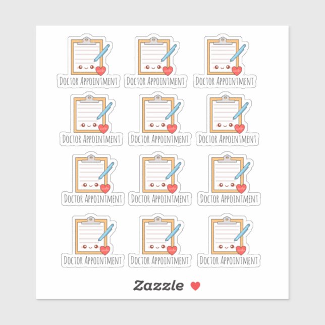 Doctor Appointment  Sticker (Sheet)
