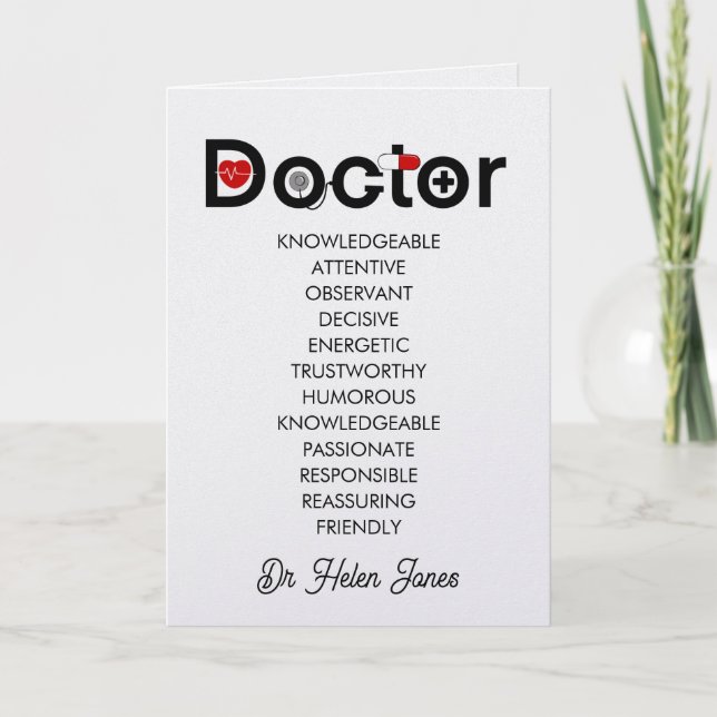 Doctor appreciation  card (Front)