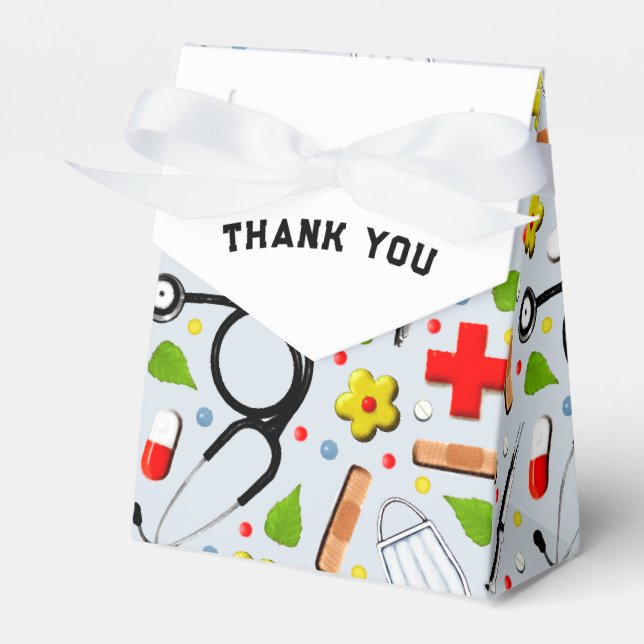 Doctor Appreciation Favor Boxes (Front Side)