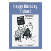 Doctor at Medical School Writing a Prescription (Front)