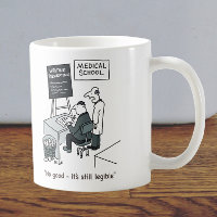 Doctor at Medical School Writing a Prescription Coffee Mug