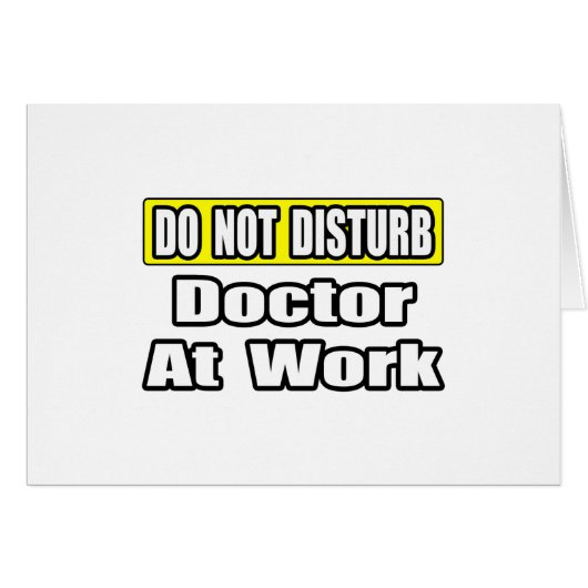 Doctor At Work Cards (Front Horizontal)