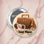 Doctor bag custom name pin