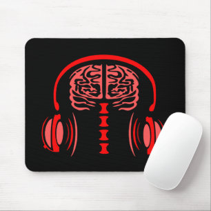 Doctor Brain Tissue Listening to Music Mouse Pad