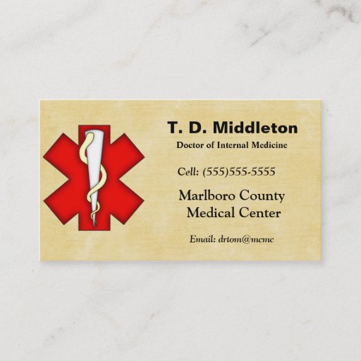 Customizable Doctor Business and Appointment Card Business Card Templates