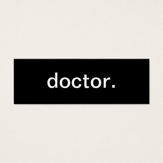 Doctor Business Card