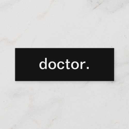 Doctor Business Card