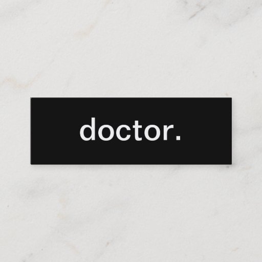 Customizable Doctor Business Card