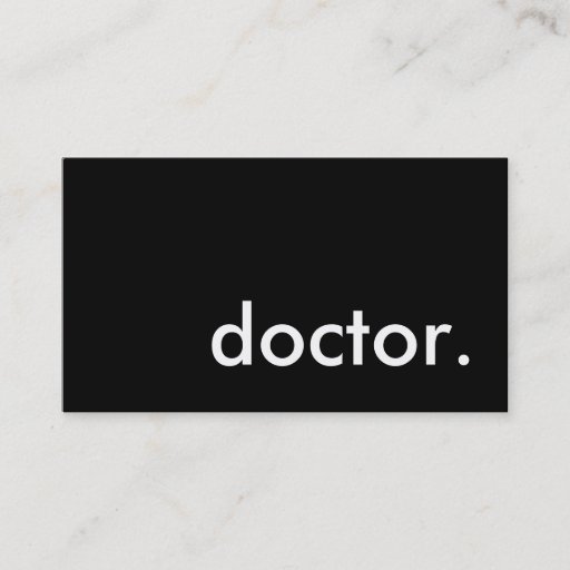 Customizable doctor. business card