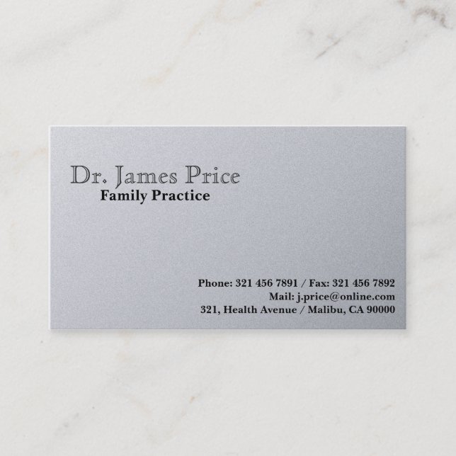 Doctor - Business Cards (Front)