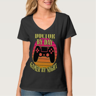 Doctor By Day Gamer By Night Video Game Controlle T-Shirt