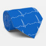 Doctor Cardiologist cardiogram ECG pattern Blue Neck Tie