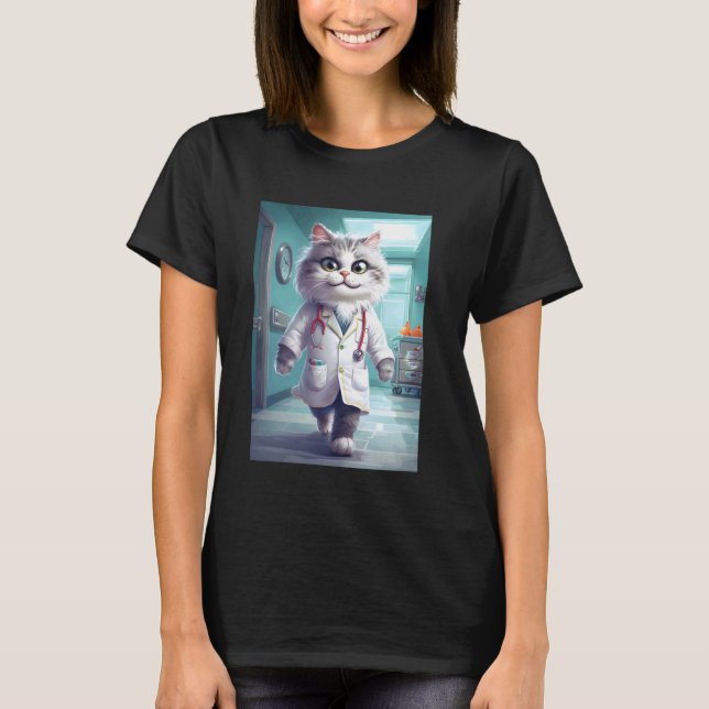 Doctor Cat T-Shirt (Front)