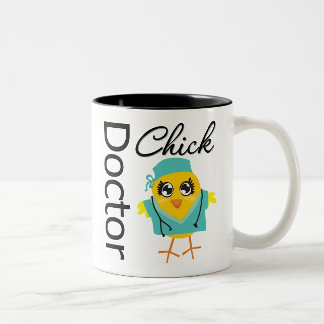 Doctor Chick Two-Tone Coffee Mug (Right)