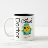 Doctor Chick Two-Tone Coffee Mug (Left)