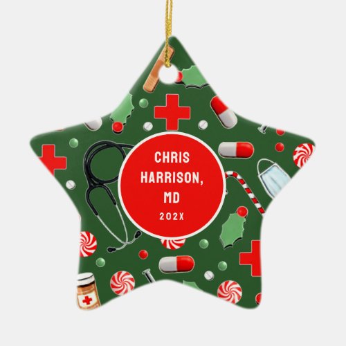 Doctor Christmas 2023 Ceramic Ornament