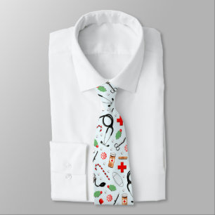 Doctor Christmas Holiday Tie