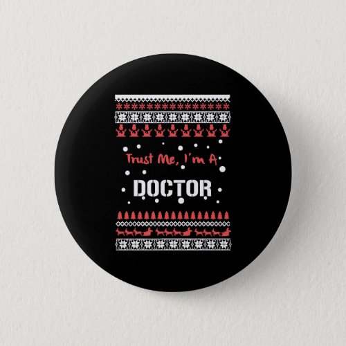 Doctor Christmas Shirt Button