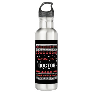 Doctor Christmas Shirt Stainless Steel Water Bottle