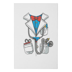 Doctor Coat Faux Canvas Print