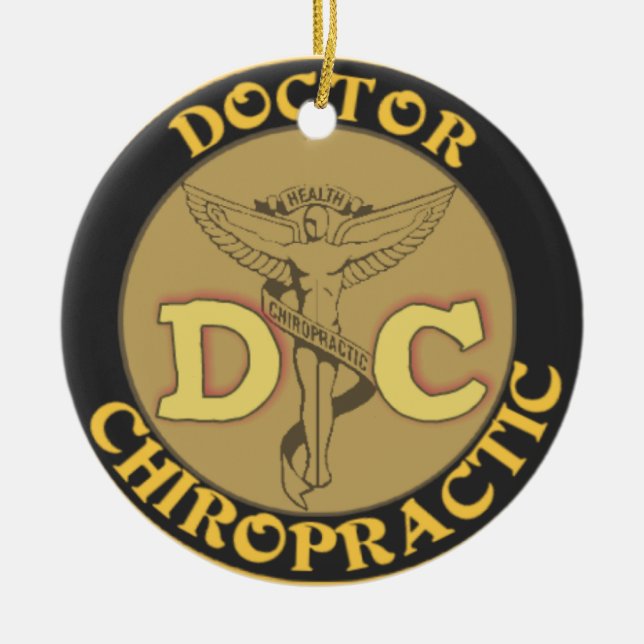 DOCTOR DC CHIROPRACTIC CHRISTMAS ORNAMENT (Front)