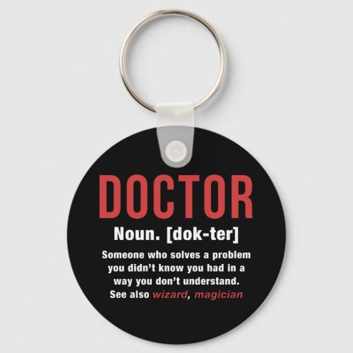 Doctor Definition Keychain
