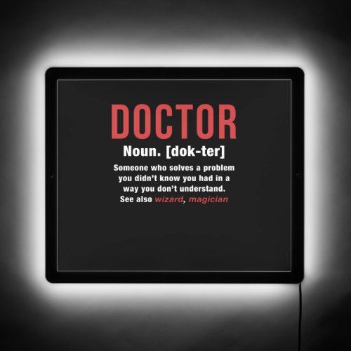 Doctor Definition   LED Sign