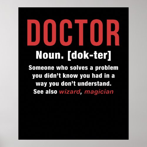 Doctor Definition Poster