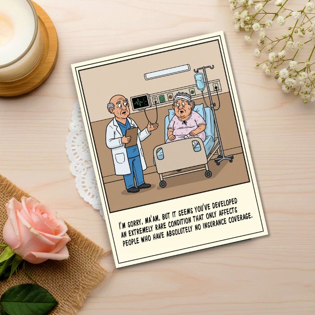 Doctor Delivers Bad News To Patient Get Well Postcard (Creator Uploaded)