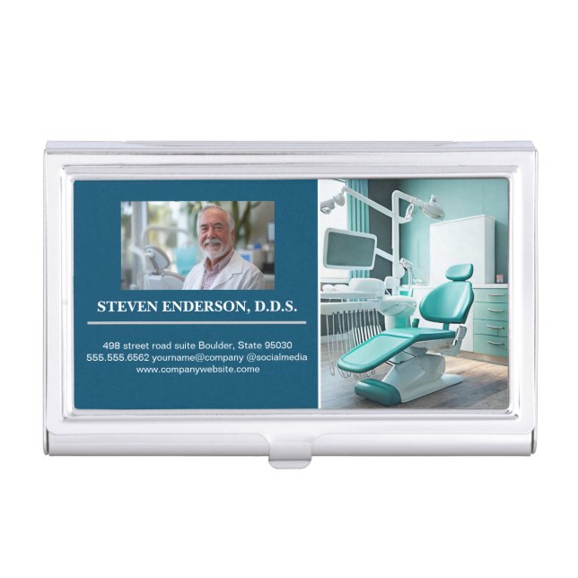 Doctor | Dental Office Equipment Business Card Case (Front)