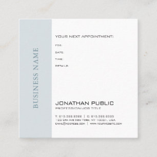 Doctor Dentist Therapist Chic Appointment Reminder Card