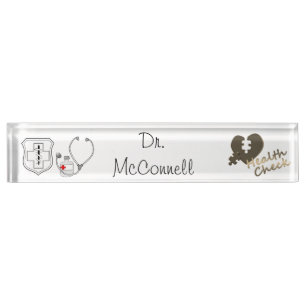 Doctor Desk Name Plate