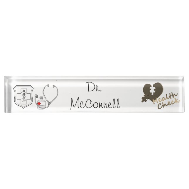 Doctor Desk Name Plate (Front)