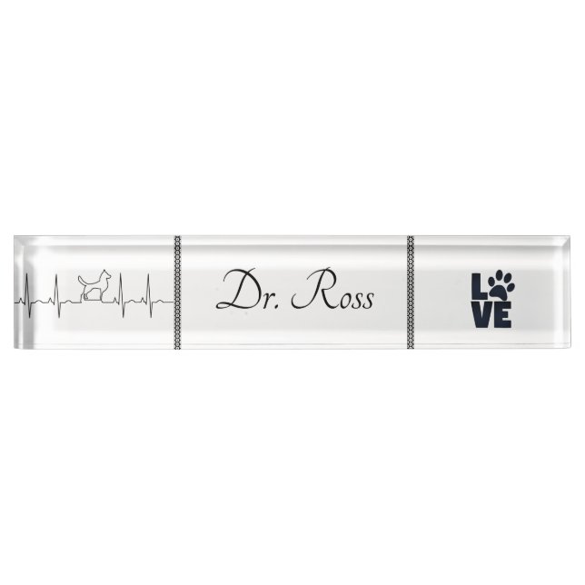 Doctor Desk Name Plate (Front)