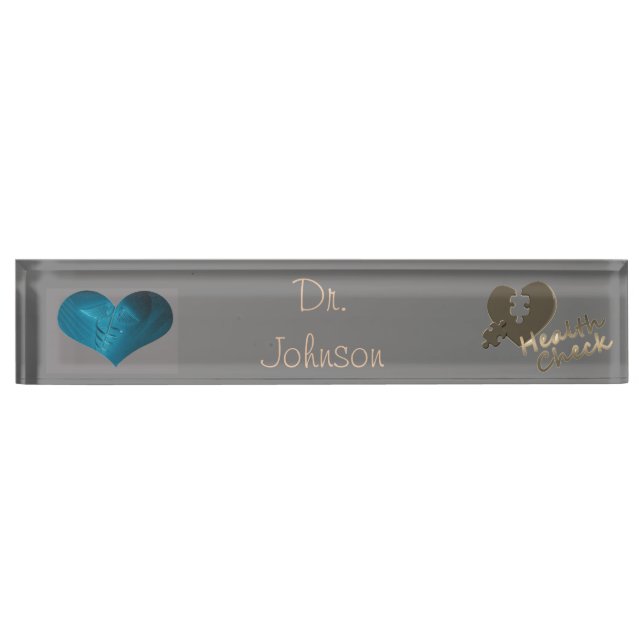 Doctor Desk Name Plate (Front)