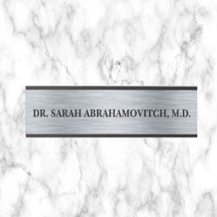 Doctor Doctor's Door Office Sign Signs Silver Look