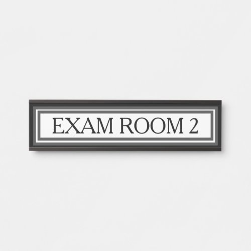 Doctor Doctors Exam Room Office Door Sign Black